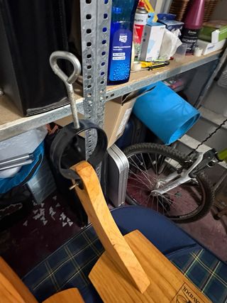2 Jamoneros de madera y metal, 2x1 piezas