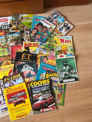 Lote de álbumes y cromos variados