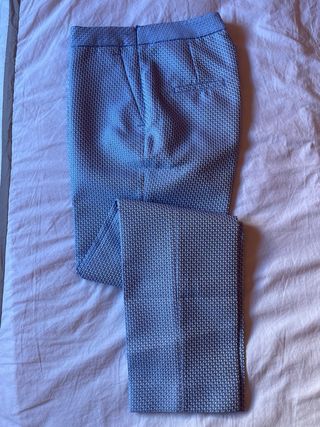 Conjunto Adolfo Dominguez Top y Pantalón Azul