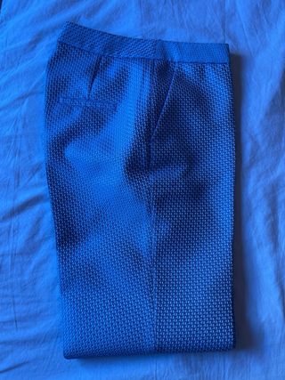 Conjunto Adolfo Dominguez Top y Pantalón Azul