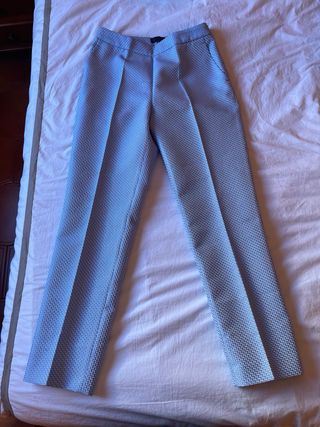 Conjunto Adolfo Dominguez Top y Pantalón Azul