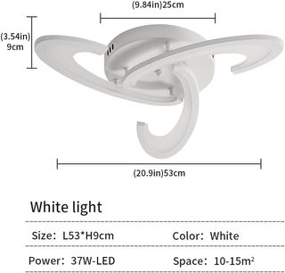 Plafoniera LED 36W 3240lm Lampadario GD142