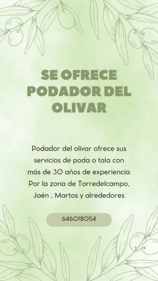Podador del olivar