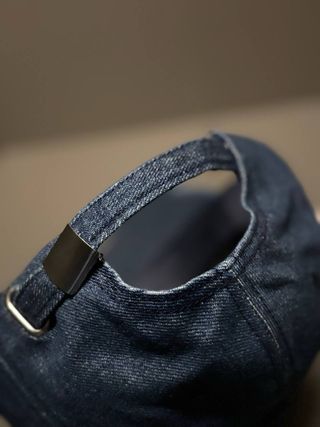 Berretto Celine Triomphe Blu e Bianco