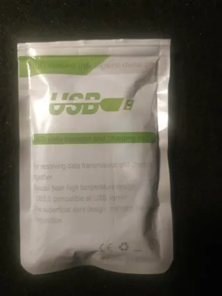 Cable USB-Micro USB Luz Azul