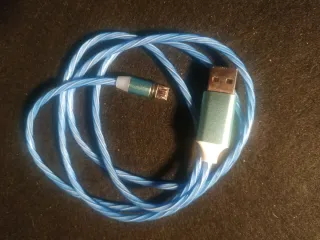 Cable USB-Micro USB Luz Azul