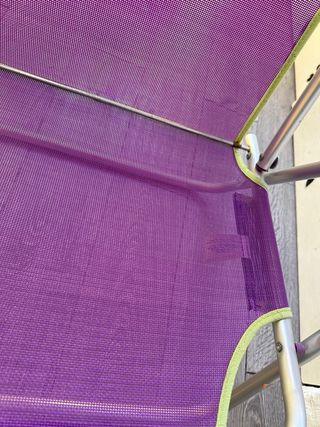 Silla de playa plegable baja