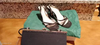 Scarpe da festa verdi con paillettes