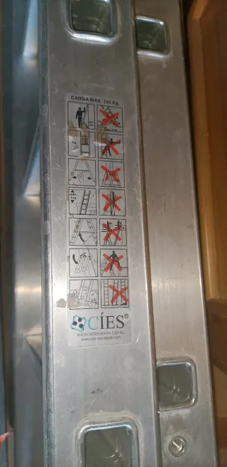 Escalera telescópica aluminio