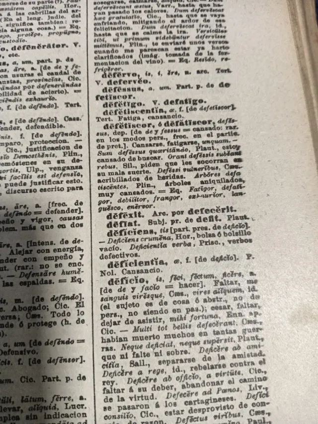 Diccionario latino español
