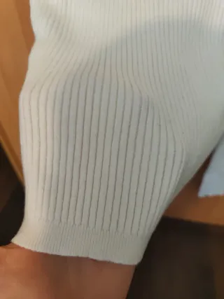 Jersey cuello alto blanco