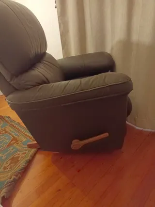 Sillón reclinable de piel