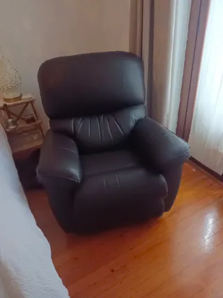 Sillón reclinable de piel
