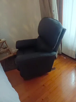 Sillón reclinable de piel