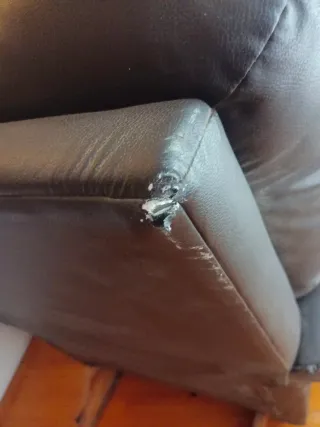 Sillón reclinable de piel