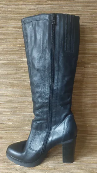 Botas altas de cuero Made in Italy