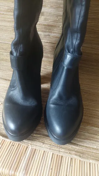 Botas altas de cuero Made in Italy