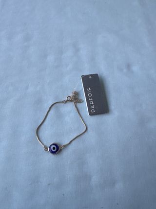 Pulsera Parfois Ojo Turco Azul y Dorado
