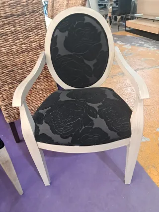 Sillas de Diseño Terciopelo Negro