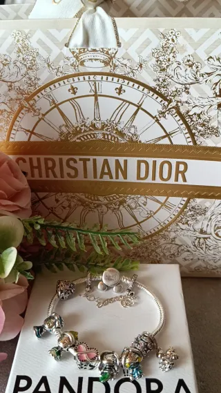 Pulsera Disney Princesas Plata 18cm