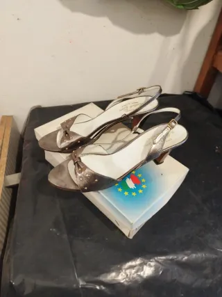 Michele Cami Sandali Donna Oro Argento