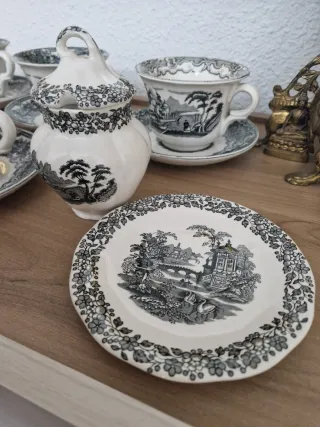 Juego de café porcelana La Cartuja