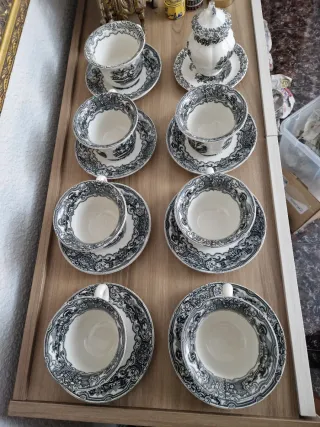 Juego de café porcelana La Cartuja