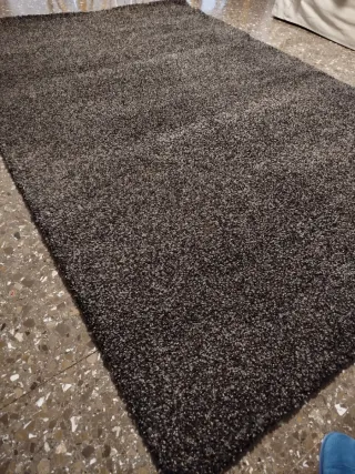 Alfombra Ikea gris oscuro 160x240cm