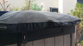 Cama Perro Grande Scruffs Negra y Gris