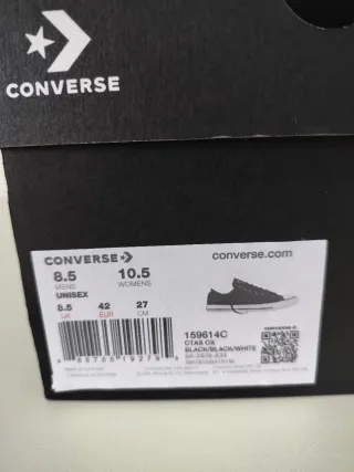 Converse All Star Zapatillas Unisex Negras