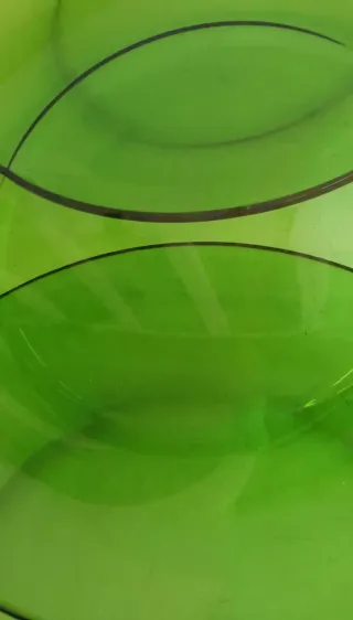 Conjunto de platos vintage Duralex verde