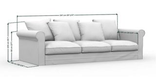 Sofá 3 plazas Ikea Grönlid Turquesa