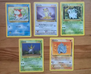 Lote cartas antiguas POKÉMON Jungla