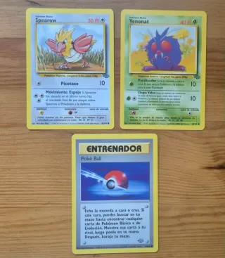 Lote cartas antiguas POKÉMON Jungla
