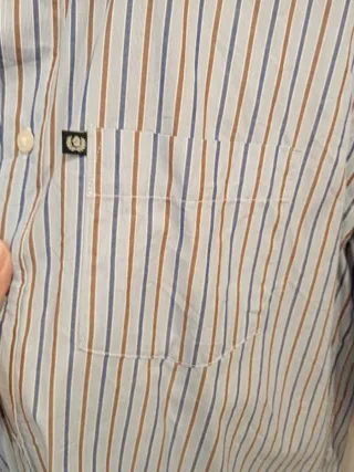Camicia uomo Ascot Sport righe blu marroni