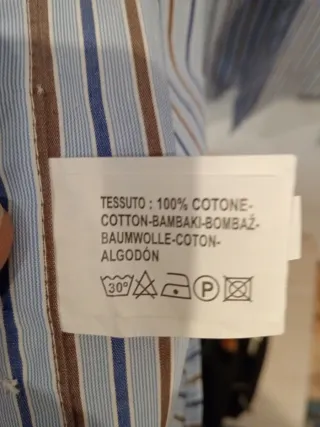 Camicia uomo Ascot Sport righe blu marroni
