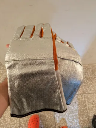 Guantes aluminizados ignífugos