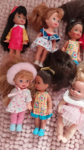 Lote Kelly y sus amigos barbie Mattel vintage
