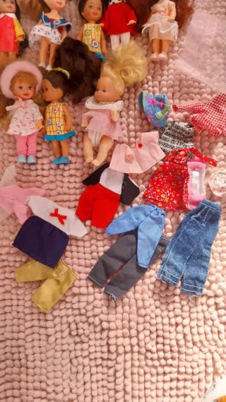 Lote Kelly y sus amigos barbie Mattel vintage