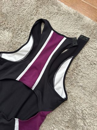 Mono Gimnasio Negro y Morado
