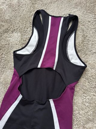 Mono Gimnasio Negro y Morado
