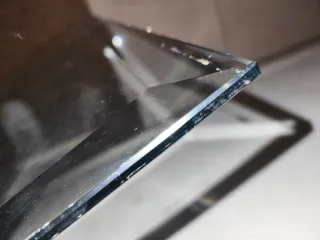 Cristal biselado para mesa centro 80x80