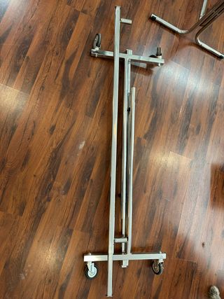 Perchero Plegable Acero Cromado