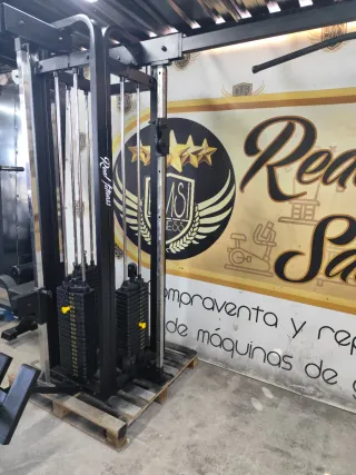 Cruce de poleas para gimnasio