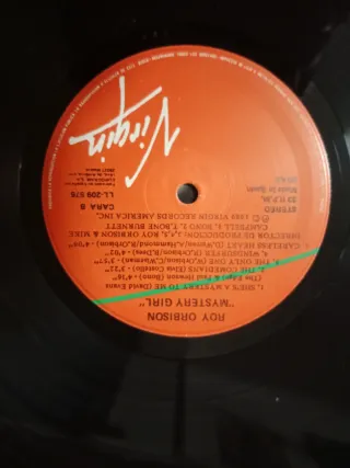 Vinilo Roy Orbison Mystery Girl