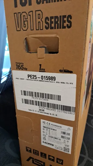 Pantalla Gaming ASUS TUF VG249Q1R 165Hz