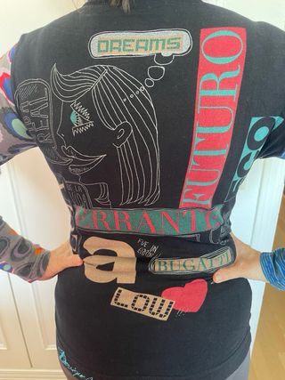 Camiseta Desigual manga larga estampada