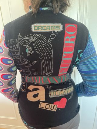 Camiseta Desigual manga larga estampada