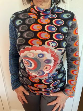 Camiseta Desigual manga larga estampada