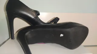 Zapato tacón Graceland piel sintética negro